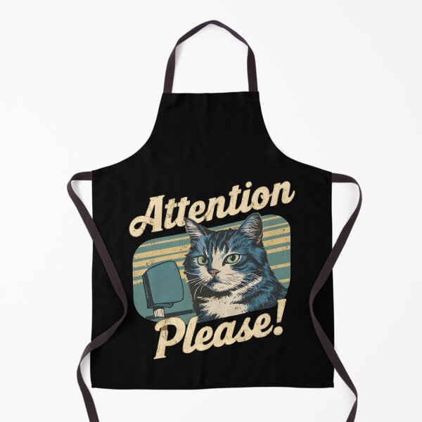 Item preview, Suspicious Cat Announce Design "Attention Please" designed and sold by GesparHouse.