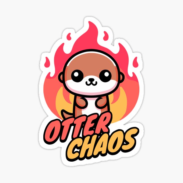 Artikel-Vorschau von Otter-Chaos! Niedliches Otter-Wortspiel, designt und verkauft von PMCreative.