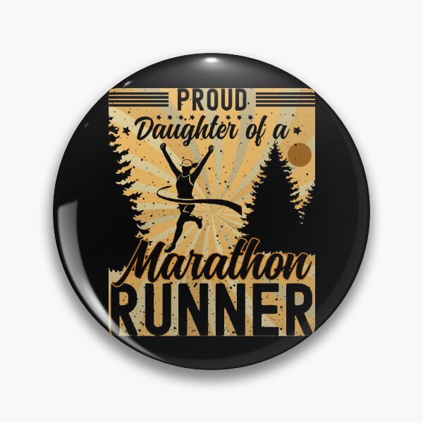 Item preview, Proud Daughter of a Marathon Runner | Female Marathon Runner - Black designed and sold by PearlMoonGrapes.