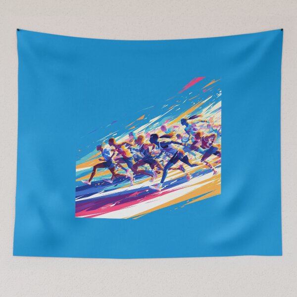 Item preview, Dynamic Marathon Silhouette Design designed and sold by Windy-market.