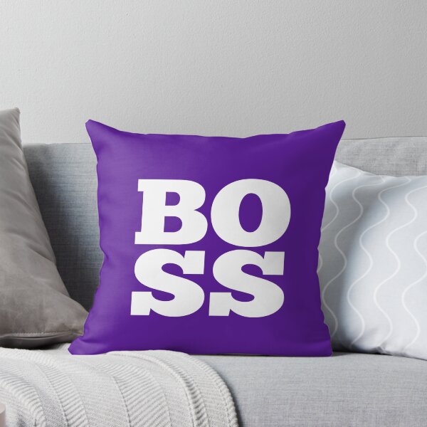 Item preview, Boss - Purple and White designed and sold by Ziya Blue.