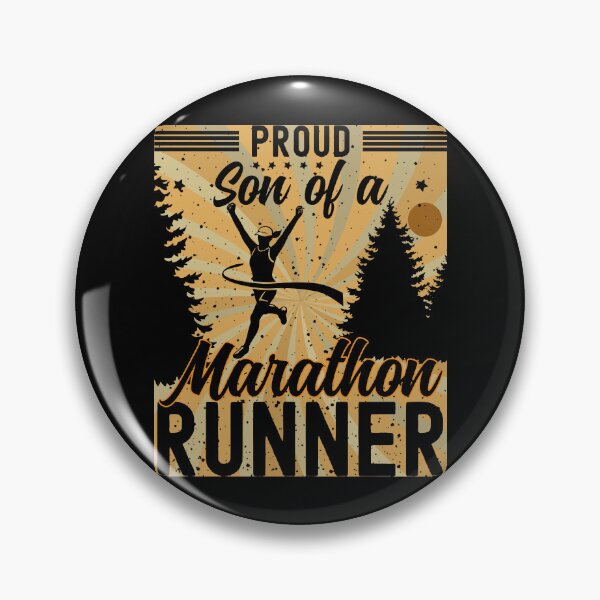 Item preview, Proud Son of a Marathon Runner | Female Marathon Runner - Black designed and sold by PearlMoonGrapes.