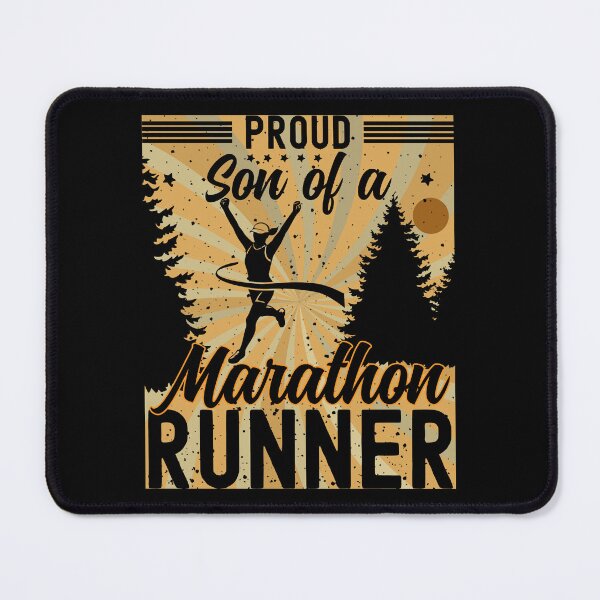 Item preview, Proud Son of a Marathon Runner | Female Marathon Runner - Black designed and sold by PearlMoonGrapes.
