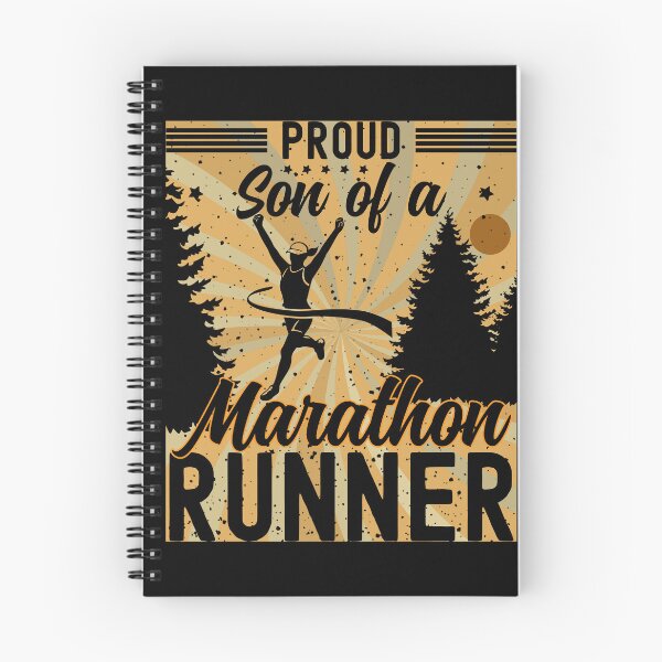 Item preview, Proud Son of a Marathon Runner | Female Marathon Runner - Black designed and sold by PearlMoonGrapes.