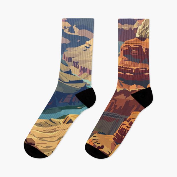 Item preview, Grand Canyon National Park Illustration Travel Art Vintage designed and sold by KrisSidDesigns.