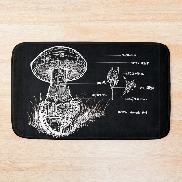 Item preview, Cyber Mushroom Schematic designed and sold by Shiny Red Nothing.
