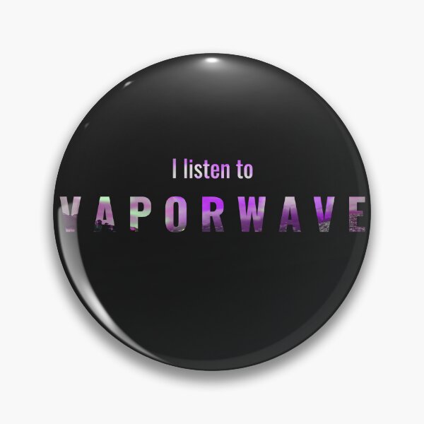 Item preview, I Listen To Vaporwave, 80s Neon Aesthetic designed and sold by MusicArtAndGrind.