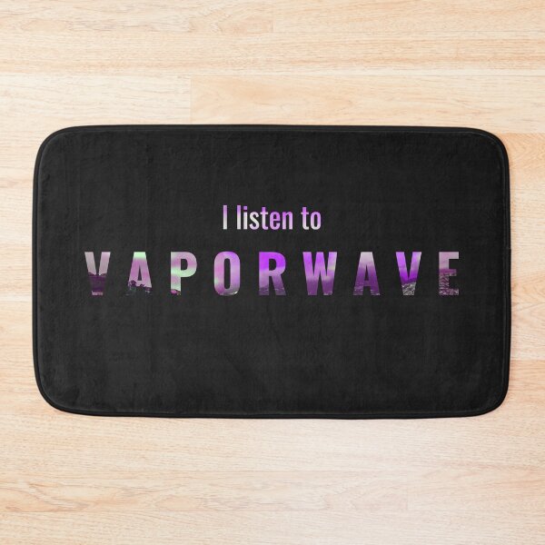 Item preview, I Listen To Vaporwave, 80s Neon Aesthetic designed and sold by MusicArtAndGrind.