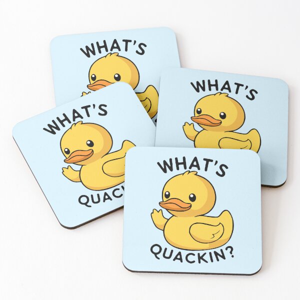 Item preview, What's Quackin? Kawaii Rubberduck Pun designed and sold by PMCreative.
