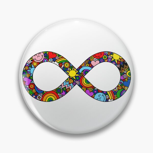 Item preview, Bandera del Orgullo del Progreso del Doodle Neurodiverso del Infinito designed and sold by JoyfulJen.