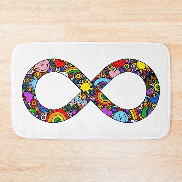 Item preview, Infinity Neurodiverse Doodle Progress Pride Flag designed and sold by JoyfulJen.