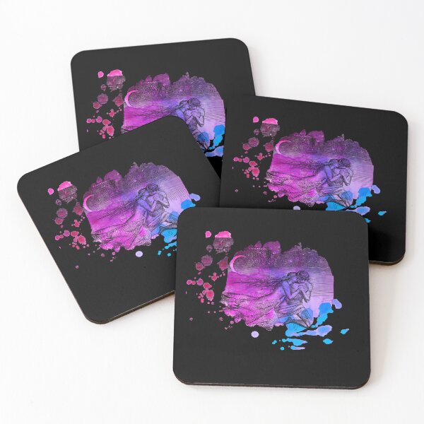 Item preview, Midnight mystic in dark watercolor designed and sold by MarigoldandLily.