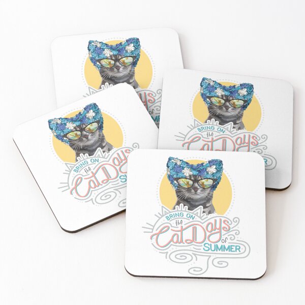 Item preview, The Cat Days of Summer with Beach Tabby  designed and sold by Carleah Unique.