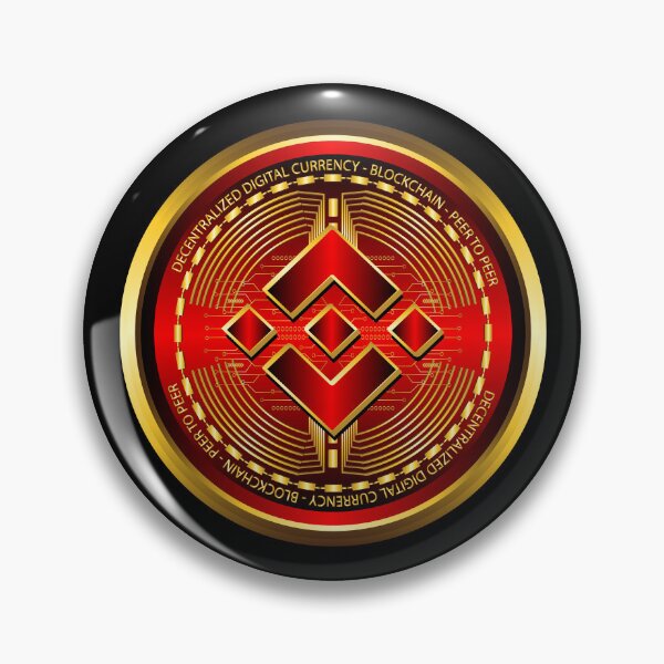 Item preview, Red and gold gradient Binance cryptocurrency  designed and sold by ZieProject.