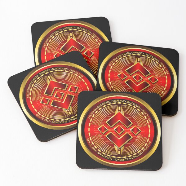 Item preview, Red and gold gradient Binance cryptocurrency  designed and sold by ZieProject.