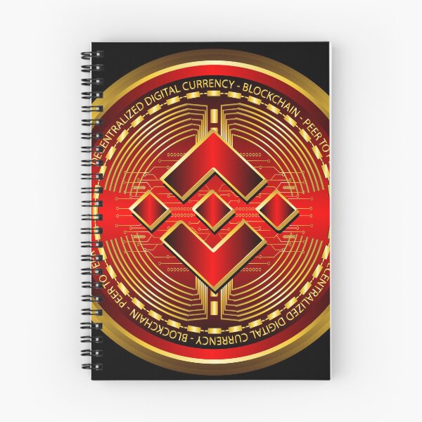 Item preview, Red and gold gradient Binance cryptocurrency  designed and sold by ZieProject.