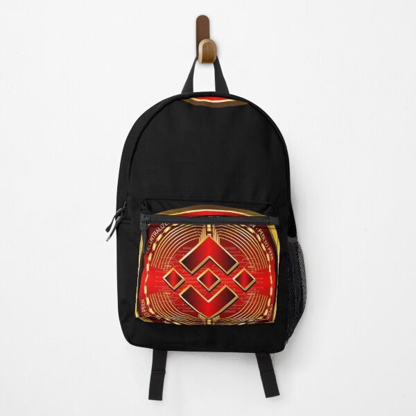 Item preview, Red and gold gradient Binance cryptocurrency designed and sold by ZieProject.