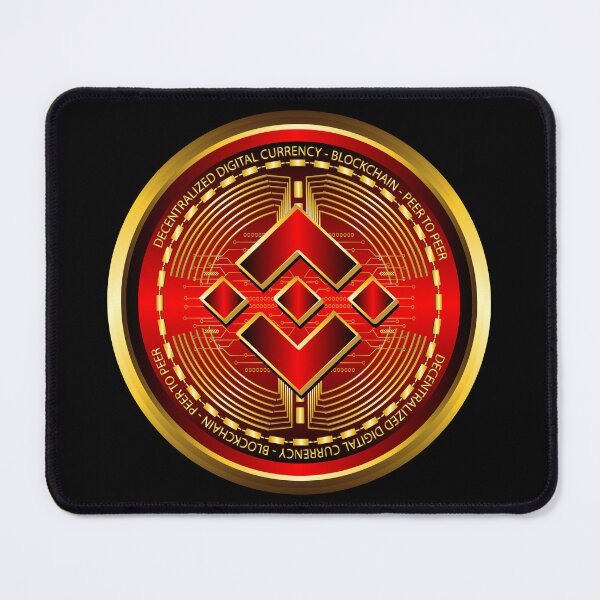 Item preview, Red and gold gradient Binance cryptocurrency  designed and sold by ZieProject.