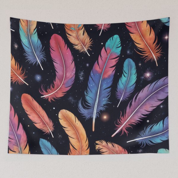 Item preview, Floating cosmic feathers designed and sold by CreativPurpose.