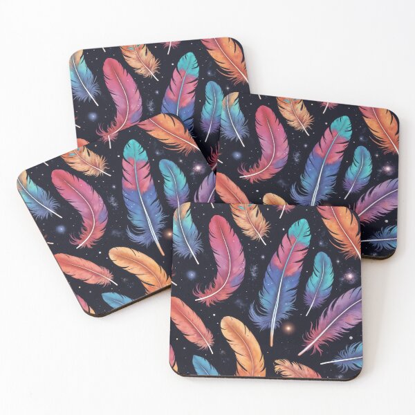 Item preview, Floating cosmic feathers designed and sold by CreativPurpose.