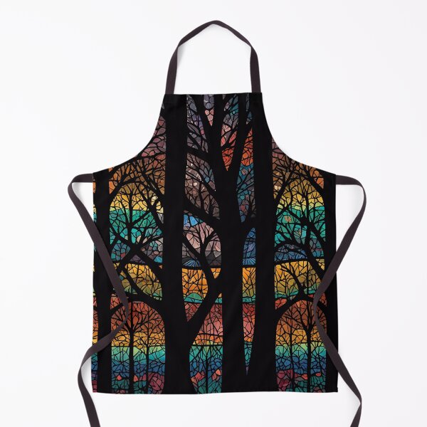 Item preview, Colourful Mosaic Stained Glass Tree effect design designed and sold by FocusedArt.