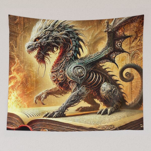 Item preview, Fantasy Art: Book Dragon designed and sold by PyxieZen.