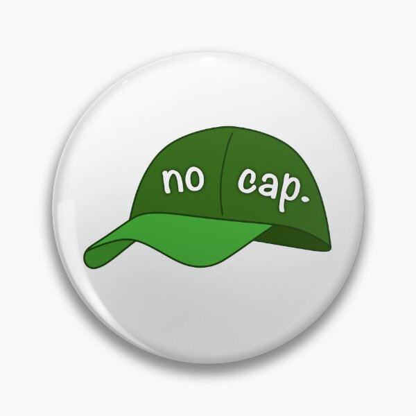Item preview, No Cap Gen Z Funny Slang Sticker Green designed and sold by Splash-of-Ink.