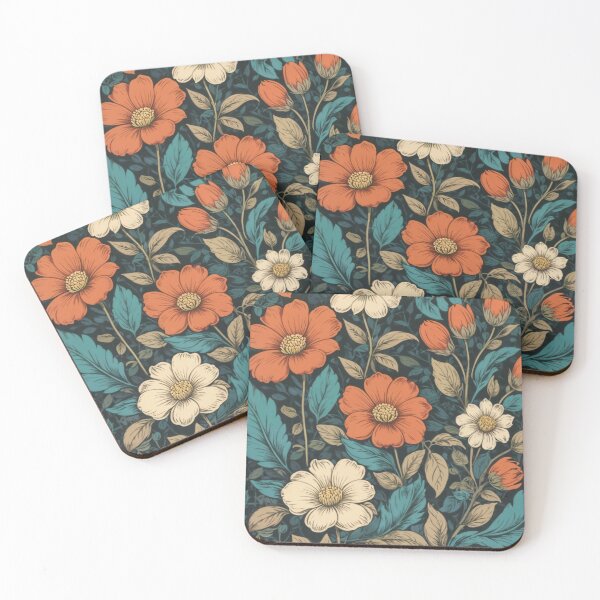 Item preview,  Retro disorganized floral design designed and sold by CreativPurpose.