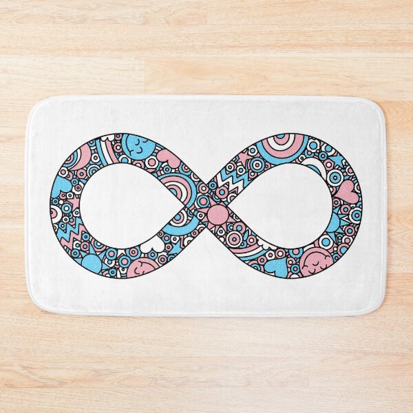 Item preview, Infinity Neurodiverse Doodle Trans Pride Flag designed and sold by JoyfulJen.