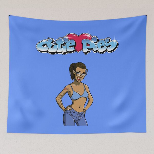 Item preview, CutiePie #207 - Tatooed brunette with glasses designed and sold by CutiePiesArt.