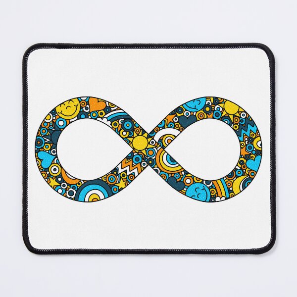 Item preview, Infinity Neurodiverse Doodle AroAce Pride Flag designed and sold by JoyfulJen.