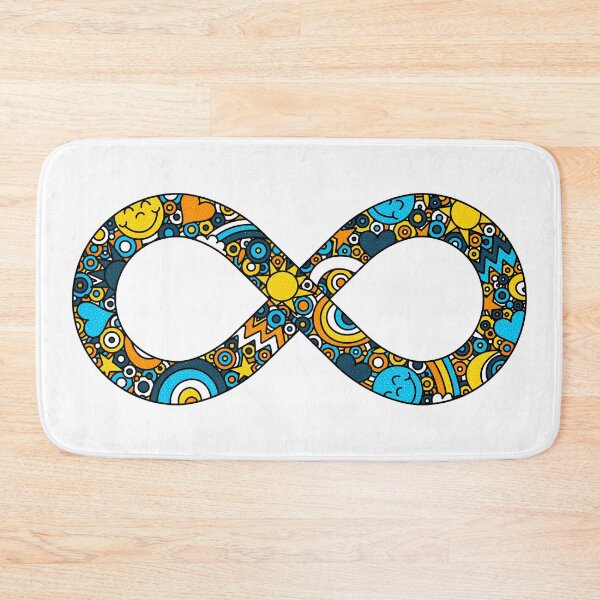 Item preview, Infinity Neurodiverse Doodle AroAce Pride Flag designed and sold by JoyfulJen.