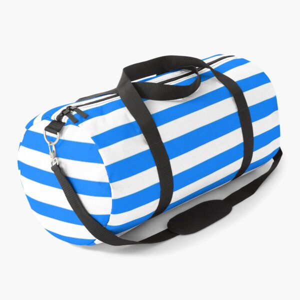 Item preview, White and Blue solid sailor navy stripes designed and sold by Michael Stewart.