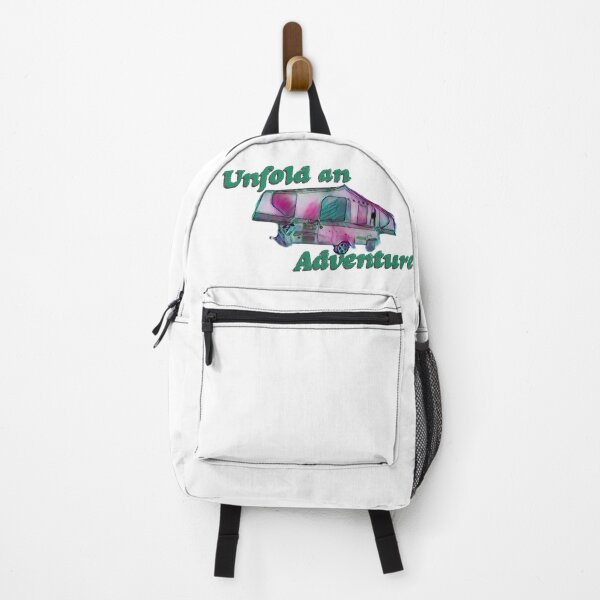 Item preview, Unfold an Adventure Green and Pink Folding Caravan designed and sold by BeccaAelishe.