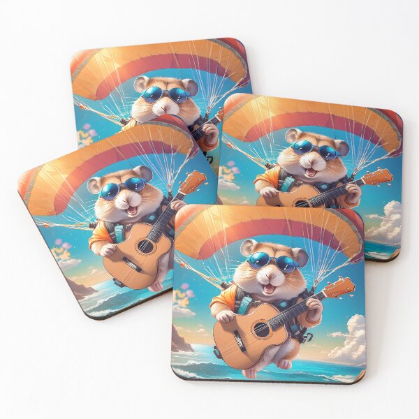 Item preview, Smiling Hamster Skydiving With Guitar designed and sold by AutoPics.