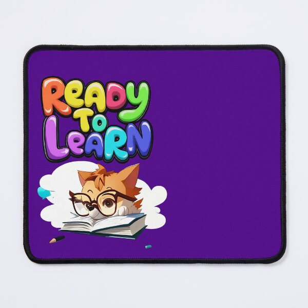 Item preview, Ready to Learn A stack of books with a cute cat sitting on top t-shirt designed and sold by WitMeme.