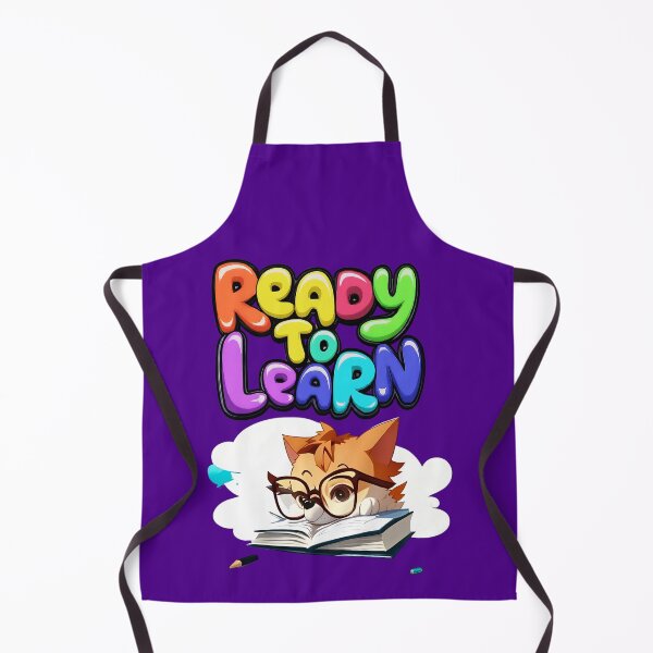 Item preview, Ready to Learn A stack of books with a cute cat sitting on top t-shirt designed and sold by WitMeme.