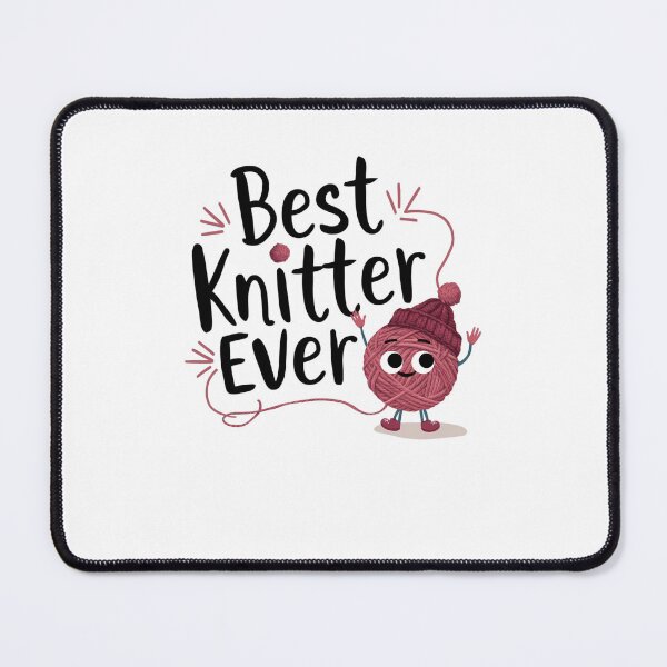 Item preview, Best Knitter Ever Unique Knitting Gift for Yarn Lovers designed and sold by BunBuntheDog-.