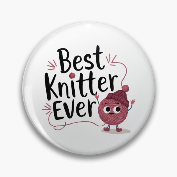 Item preview, Best Knitter Ever Unique Knitting Gift for Yarn Lovers designed and sold by BunBuntheDog-.