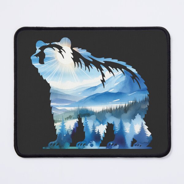 Item preview, Serene Mountain Bear Silhouette designed and sold by ScroggMcGoose.
