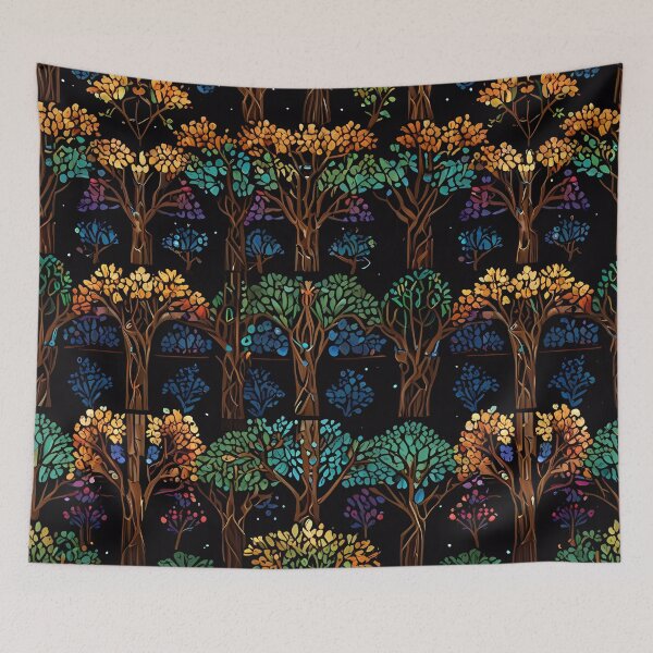 Item preview, Colourful Mosaic Stained Glass Tree effect design designed and sold by FocusedArt.