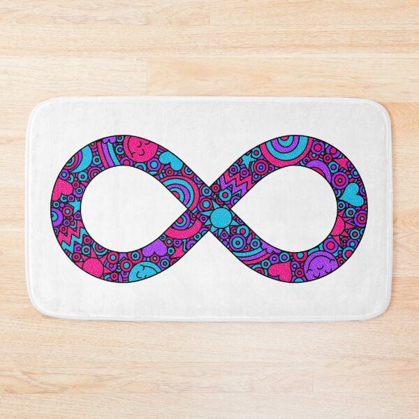 Item preview, Infinity Neurodiverse Doodle Androgyne Pride Flag designed and sold by JoyfulJen.