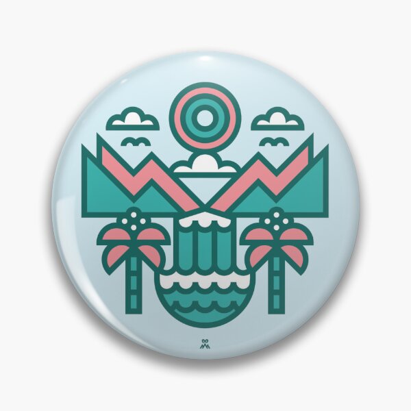Item preview, Paradise Earth! (Turquoise, round style) designed and sold by The Majestic Gift.