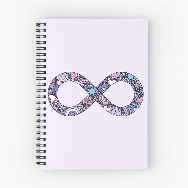 Item preview, Infinity Neurodiverse Doodle Bigender Pride Flag designed and sold by JoyfulJen.
