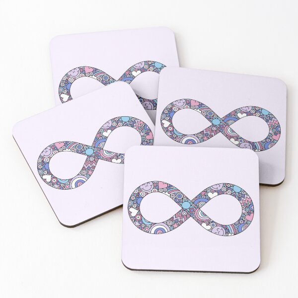 Item preview, Infinity Neurodiverse Doodle Bigender Pride Flag designed and sold by JoyfulJen.
