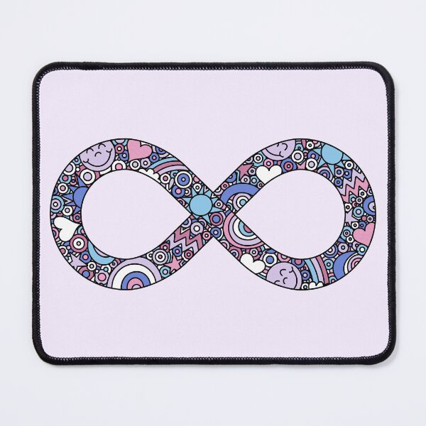 Item preview, Infinity Neurodiverse Doodle Bigender Pride Flag designed and sold by JoyfulJen.