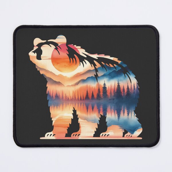 Item preview, Sunset Mountain Bear Silhouette designed and sold by ScroggMcGoose.