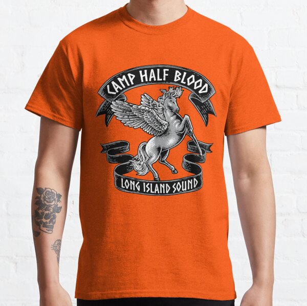 "Camp Half Blood T Shirt Son of Poseidon for kids Orange" Tshirt by