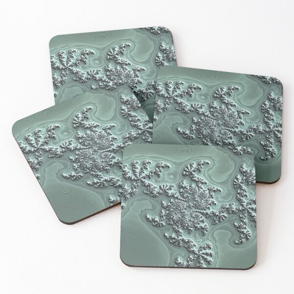 Item preview, Mandelbrot 45 - Metallic, intertwined intricate dynamic fractal spirals designed and sold by Draeger0.