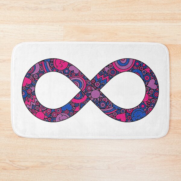 Item preview, Infinity Neurodiverse Doodle Bisexual Pride Flag designed and sold by JoyfulJen.